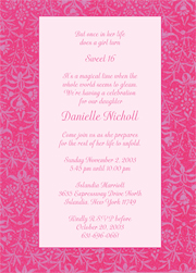 Pink Invitation