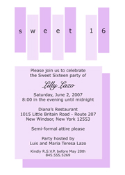 Purple Invitation